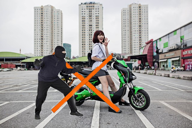 Chống trộm xe đạp điện với khóa định vị khóa định vị xe máy Bách Khoa